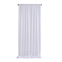Voilage Mousseline Sans Plis pour Arche de Mariage, coloris blanc