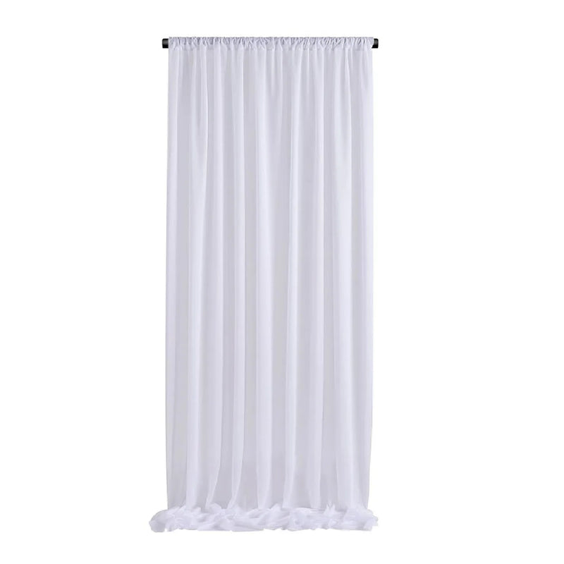 Voilage Mousseline Sans Plis pour Arche de Mariage, coloris blanc