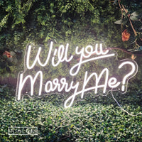 Néon Manuscrit « Will You Marry Me ? », vue complémentaire 5