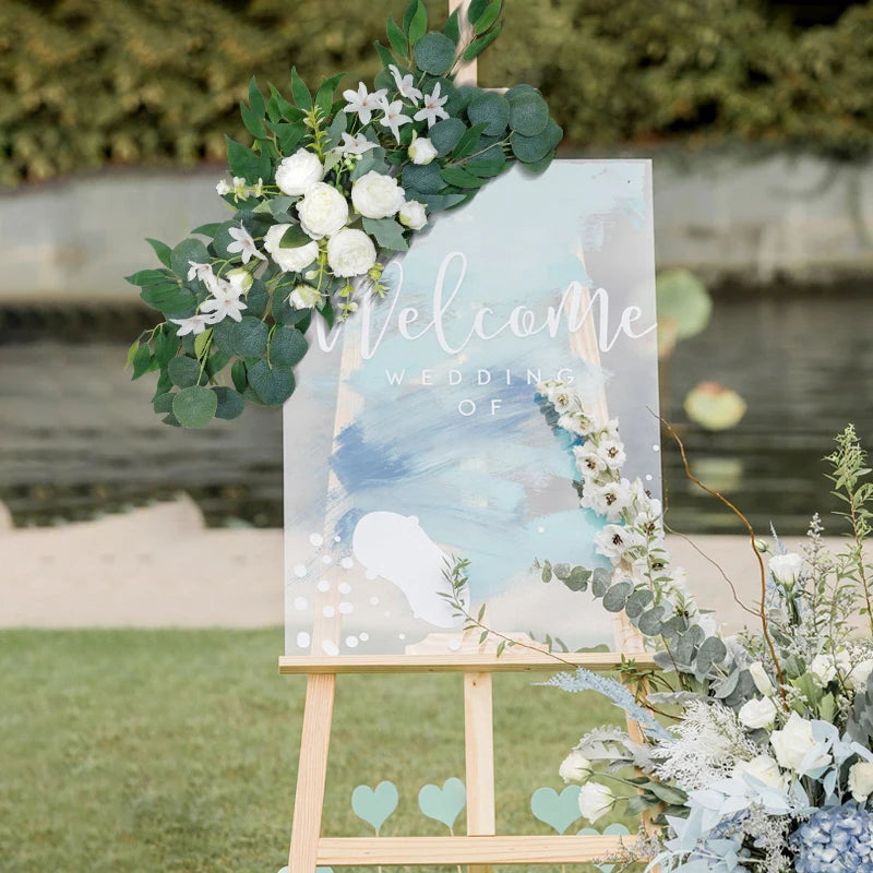 Arc Fleuri pour Arche de Mariage, Roses et Eucalyptus, vue complémentaire 3