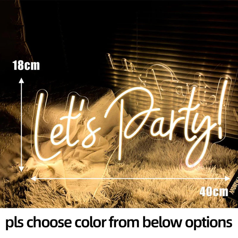 Néon Mariage Mural, 10 Phrases dont « Better Together », 11 Couleurs