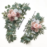 Fleurs pour Arche de Mariage, coloris rose nude et vieux rose