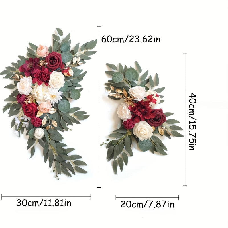 Compositions de Fleurs Bordeaux et Ivoire pour Arche, vue complémentaire 2
