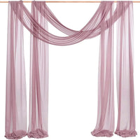 Voilage Mariage pour Arche et Porte en Polyester, coloris mauve