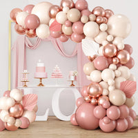 Kit Arche de Ballons Rose Poudré, Pêche et Or, vue complémentaire 4