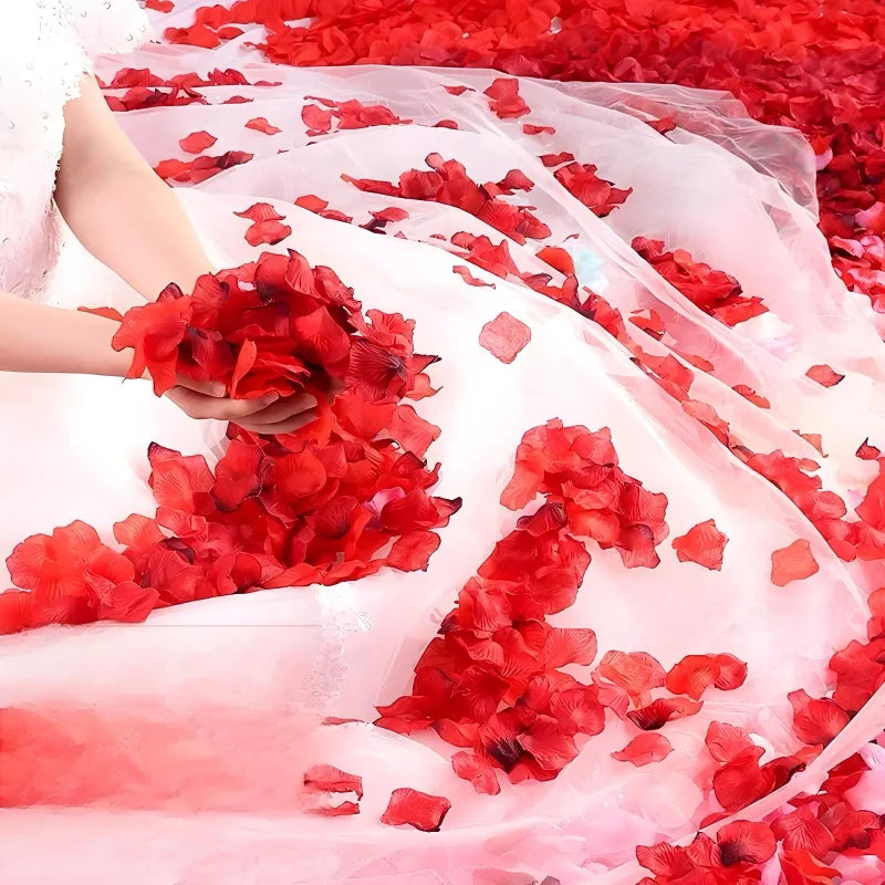 Pétales de Rose Artificielles de Mariage, 100 à 2000 Pétales, vue complémentaire 2