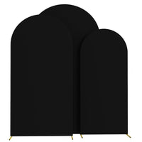 Housse d'Arche de Mariage en Spandex, coloris noir