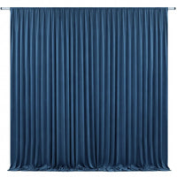 Toile de fond de mariage extensible à poche à tringle, en 18 coloris