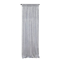 Toile de Fond Sequins Mariage, Panneau 60 × 240 cm, coloris argenté
