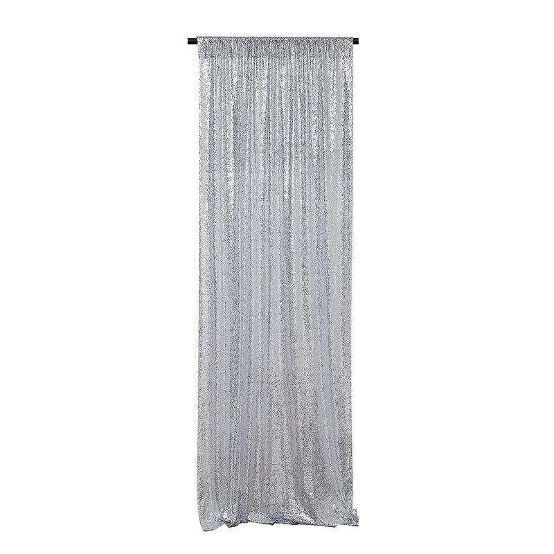 Toile de Fond Sequins Mariage, Panneau 60 × 240 cm, coloris argenté