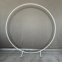Arche de Mariage Ronde en Fer, Deux Pieds ou Base Rectangulaire, 100 à 250 cm