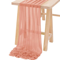 Voilage Mariage pour Arche et Porte en Polyester, coloris rose abricot