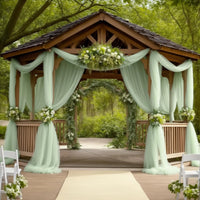 Voilage Tulle Semi-Transparent pour Arche de Mariage, 13 Coloris, 6 Tailles