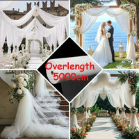 Rouleau de Tulle pour Arche de Mariage, 30 cm × 50 m, Blanc, vue complémentaire 6