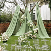 Drapé d'Arche de Mariage Sans Plis, 8 Coloris, 3 à 10 m de Long