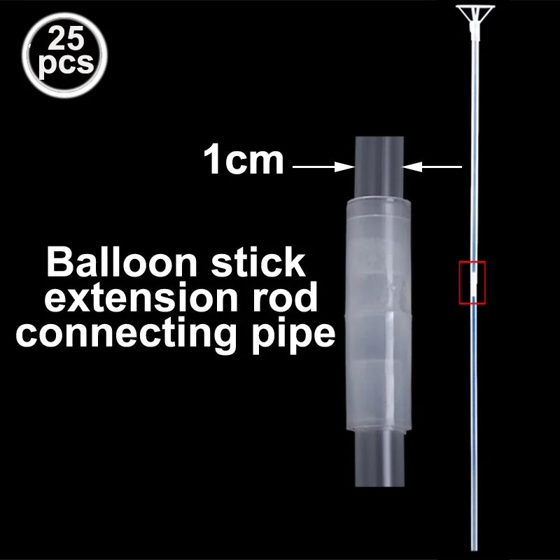 Structure Arche Ballon Souple et Accessoires à la Pièce, 25 raccords de prolongation pour tiges