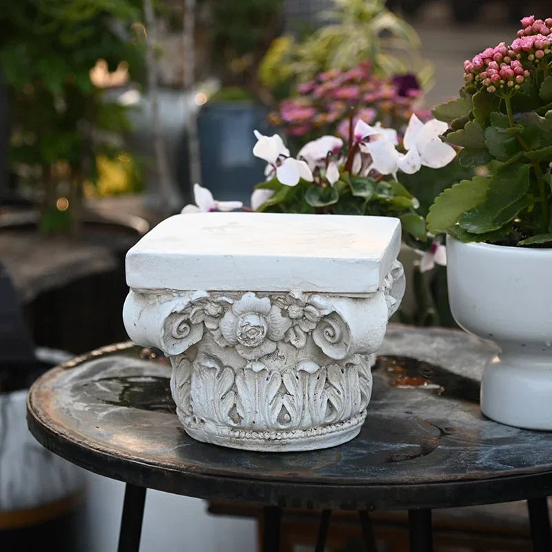 Colonne Romaine Décorative, Piédestal pour Fleurs de Mariage, 18 ou 26 cm