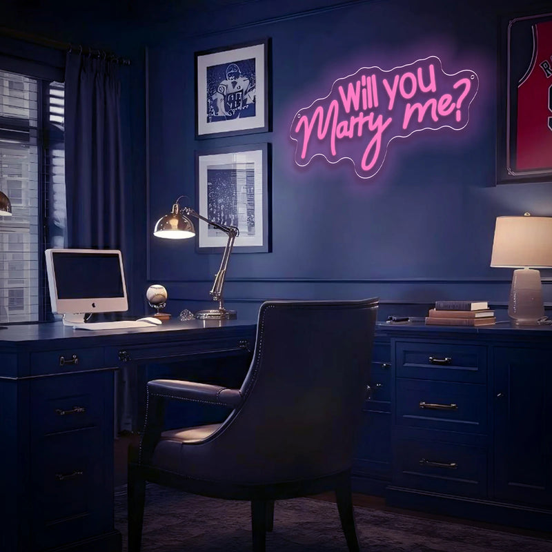Néon Demande en Mariage « Will You Marry Me ? », vue complémentaire 3
