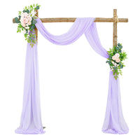 Voilage Mariage pour Arche et Porte en Polyester, coloris lilas