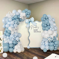 Kit Arche de Ballons Bleu Poussière, vue d'ensemble