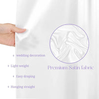 Drapé de Plafond Mariage en Satin, 16 Coloris, 3 à 12 m