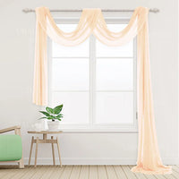 Voilage pour Arche de Mariage de 71 × 579 cm, coloris champagne