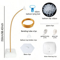 Structure Arche Ballon Souple, Blanche ou Dorée, doré, 250 cm, avec accessoires
