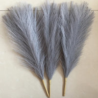 Pampa Artificielle pour Mariage Bohème, Tige de 45 cm, coloris gris