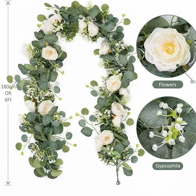 Fleurs pour Arche de Mariage, coloris blanc