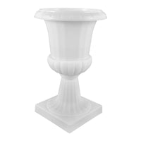 Vase Médicis Blanc sur Piédestal Démontable, 25,5 cm, pour Fleurs de Mariage