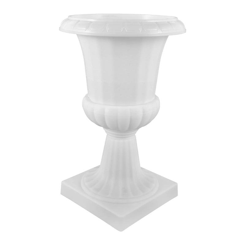 Vase Médicis Blanc sur Piédestal Démontable, 25,5 cm, pour Fleurs de Mariage