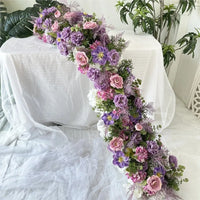 Fleurs pour Arche de Mariage, coloris lilas et rose