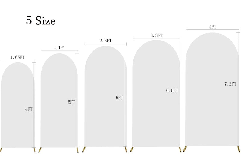 Housse d'Arche de Mariage Double Face Épaisse avec Zip, 7 Coloris, 5 Tailles