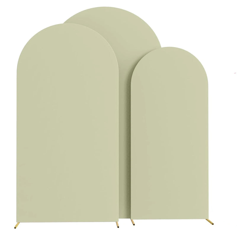 Housse d'Arche de Mariage en Spandex, coloris vert sauge