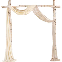 Compositions Florales et Voilages Bohèmes pour Arche de Mariage, 24 Articles à la Pièce