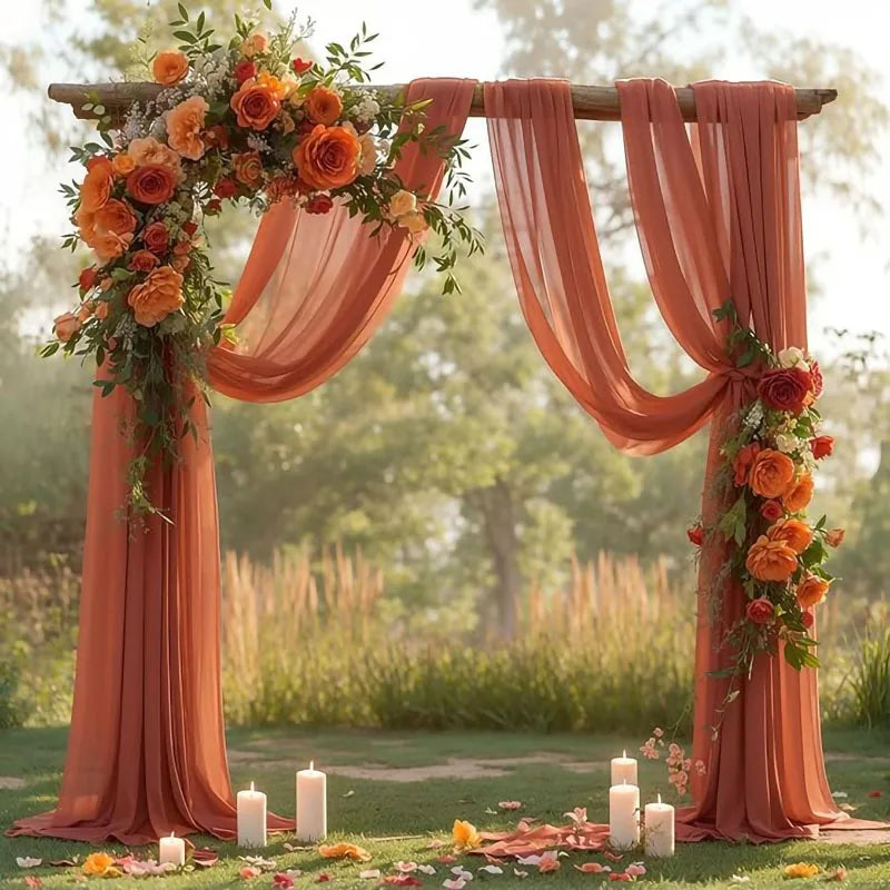 Voilage d'Arche de Mariage en Chiffon, vue complémentaire 5