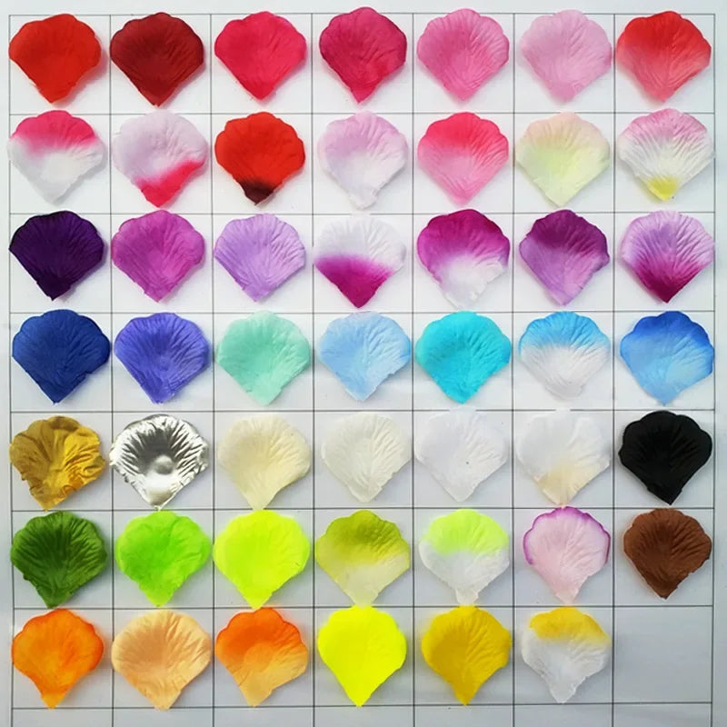 Pétales de Rose Artificiels en Tissu, vue d'ensemble