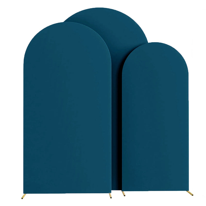Housse d'Arche de Mariage en Spandex, coloris bleu pétrole