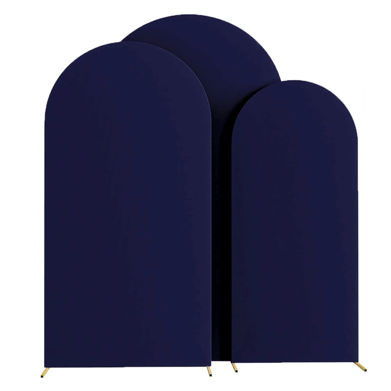Housse d'Arche de Mariage en Spandex, coloris bleu marine