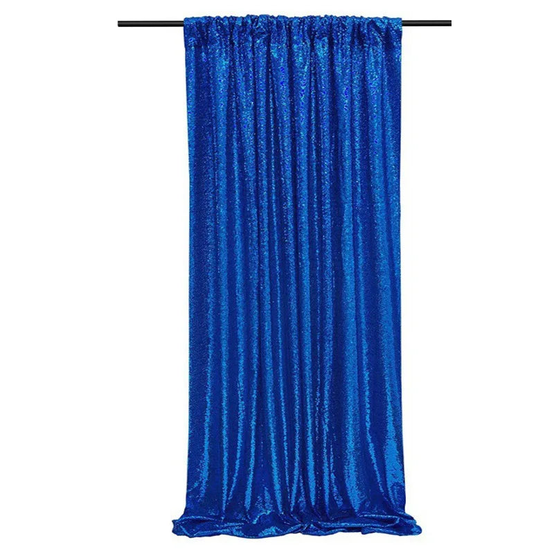 Toile de Fond Sequins Mariage, Panneau 60 × 240 cm, coloris bleu roi