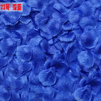 Pétales de Rose Artificiels en Tissu, coloris bleu roi