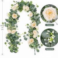 Fleurs pour Arche de Mariage, coloris champagne