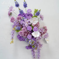 Compositions Florales Violettes pour Arche de Mariage, vue complémentaire 3