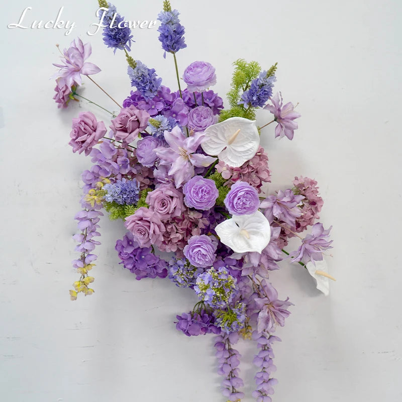 Compositions Florales Violettes pour Arche de Mariage, vue complémentaire 3