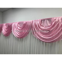 Drapé Swag pour Fond de Mariage, coloris rose