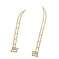 Arche de Mariage Semi-Ouverte en Métal, Paire de 180 et 210 cm, Blanc, Doré ou Noir