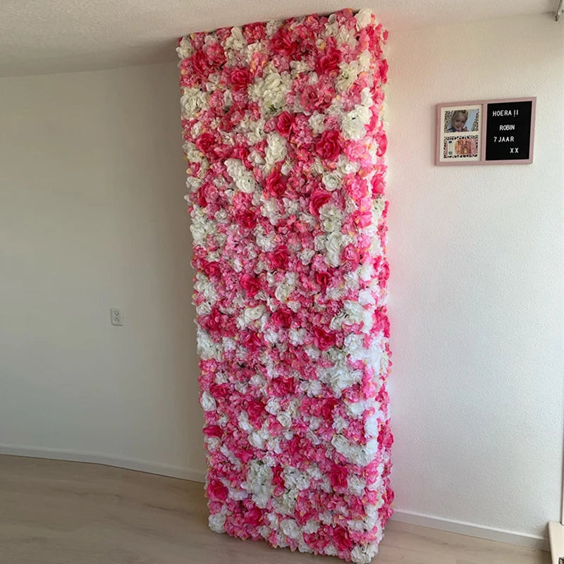 Mur de Fleurs Artificielles, Panneau 40 × 60 cm à l'Unité, 28 Coloris