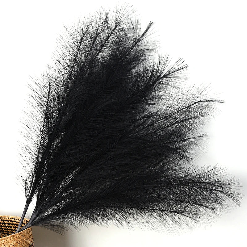 Herbe de la Pampa Artificielle, 90 ou 120 cm, coloris noir