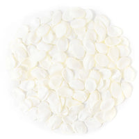 Pétales de Rose Satinés Artificiels, coloris blanc crème