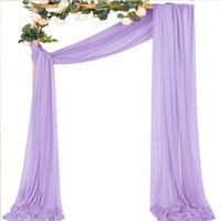 Voilage Chiffon pour Arche de Mariage, 75 cm de Large, coloris lilas